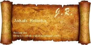 Jakab Rebeka névjegykártya